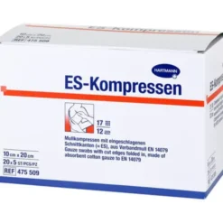 ES-KOMPRESSEN steril 10x20 cm 12fach Großpackung 20X5 St