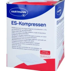 ES-KOMPRESSEN steril 7,5x7,5 cm 12fach Großpackung 10X10 St