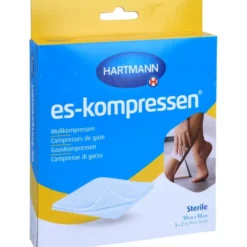 ES-KOMPRESSEN steril 10x10 cm 8fach 17fädig 5X2 St