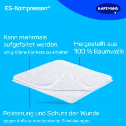 ES-KOMPRESSEN steril 10x10 cm 8fach 17fädig 5X2 St