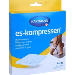 ES-KOMPRESSEN steril 10x10 cm 8fach 17fädig 5X2 St