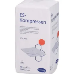 ES-KOMPRESSEN unsteril 10x10 cm 16fach 100 St