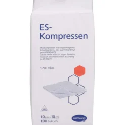 ES-KOMPRESSEN unsteril 10x10 cm 16fach 100 St