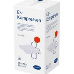 ES-KOMPRESSEN unsteril 10x10 cm 16fach 100 St