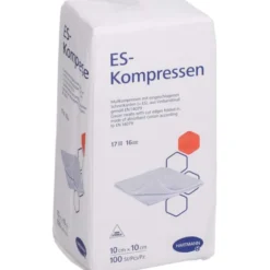 ES-KOMPRESSEN unsteril 10x10 cm 16fach 100 St