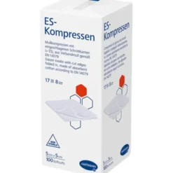ES-KOMPRESSEN unsteril 5x5 cm 8fach 100 St
