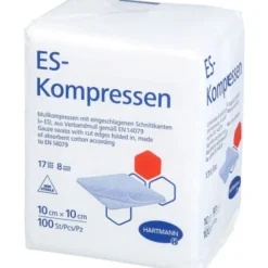 ES-KOMPRESSEN unsteril 10x10 cm 8fach 100 St