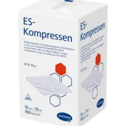 ES-KOMPRESSEN unsteril 10x10 cm 12fach 100 St