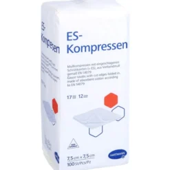 ES-KOMPRESSEN unsteril 7,5x7,5 cm 12fach 100 St