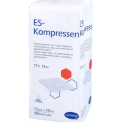 ES-KOMPRESSEN unsteril 7,5x7,5 cm 12fach 100 St