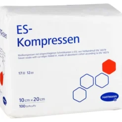 ES-KOMPRESSEN unsteril 10x20 cm 12fach 100 St
