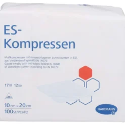 ES-KOMPRESSEN unsteril 10x20 cm 12fach 100 St