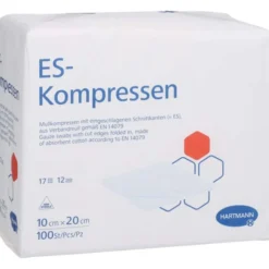 ES-KOMPRESSEN unsteril 10x20 cm 12fach 100 St