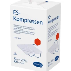 ES-KOMPRESSEN unsteril 10x12,5 cm 16fach 100 St
