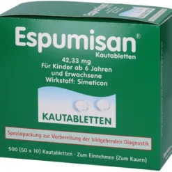 ESPUMISAN Kautabletten f.bildgebende Diagnostik 50X10 St