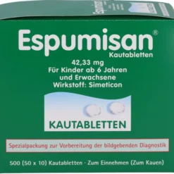 ESPUMISAN Kautabletten f.bildgebende Diagnostik 50X10 St