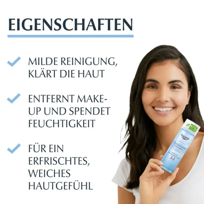 EUCERIN DermatoCLEAN Hyal.Miz.Reinigungsfluid 3in1 200 ml