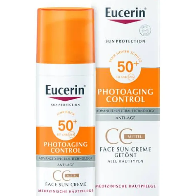 EUCERIN Sun CC Creme getönt mittel LSF 50+ 50 ml