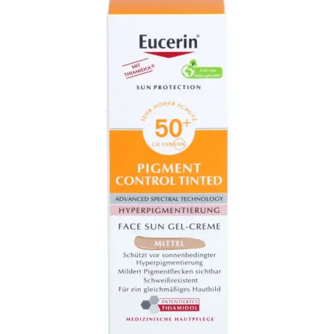 EUCERIN Sun Fluid Pigment Control mittel LSF 50+ 50 ml