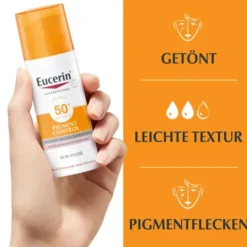EUCERIN Sun Fluid Pigment Control mittel LSF 50+ 50 ml