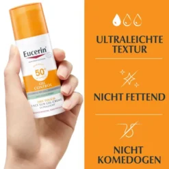 EUCERIN Sun Gel-Creme Oil Contr.Anti-Gl.Eff.LSF50+ 50 ml