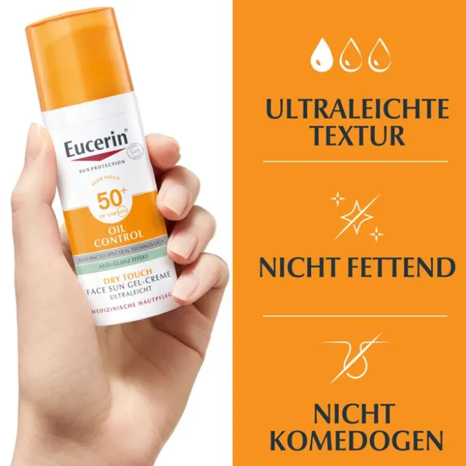 EUCERIN Sun Gel-Creme Oil Contr.Anti-Gl.Eff.LSF50+ 50 ml