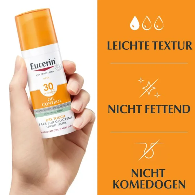 EUCERIN Sun Gel-Creme Oil Contr.Anti-Gl.Eff.LSF 30 50 ml