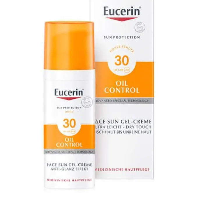EUCERIN Sun Gel-Creme Oil Contr.Anti-Gl.Eff.LSF 30 50 ml