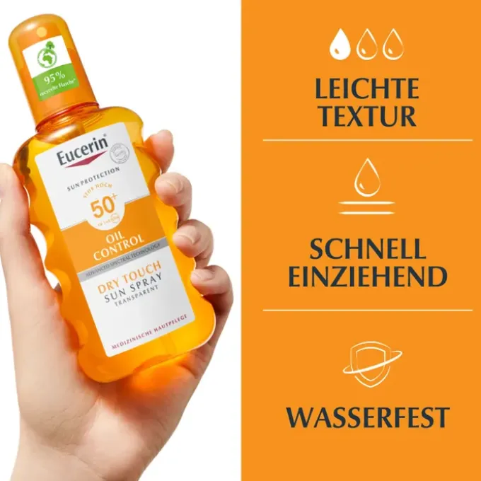EUCERIN Sun Oil Control Body Transp.Spray LSF 50+ 200 ml