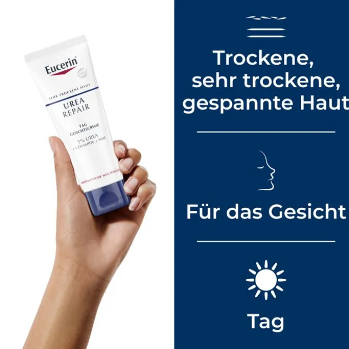 EUCERIN UreaRepair Gesichtscreme 5% Tag 50 ml