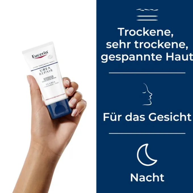 EUCERIN UreaRepair Gesichtscreme 5% Nacht 50 ml