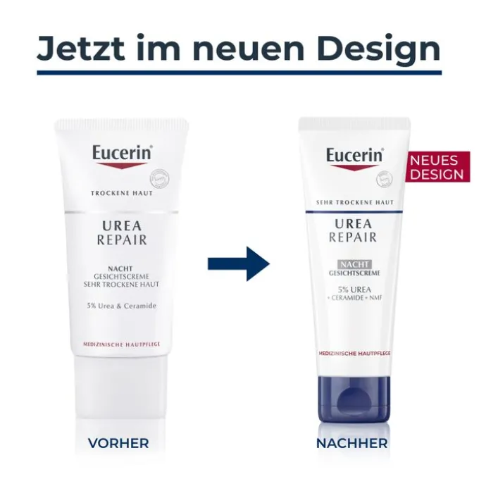 EUCERIN UreaRepair Gesichtscreme 5% Nacht 50 ml