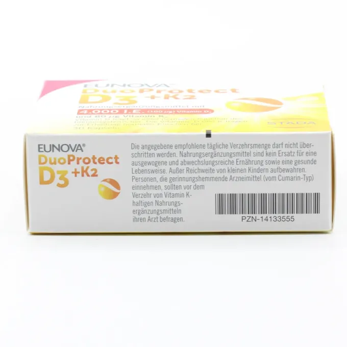 EUNOVA DuoProtect D3+K2 4000 I.E./80 ?g Kapseln Set 2x30St
