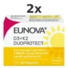 EUNOVA DuoProtect D3+K2 1000 I.E./80 ?g Kapseln Set 2x30St