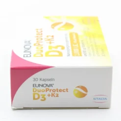 EUNOVA DuoProtect D3+K2 1000 I.E./80 ?g Kapseln Set 2x30St