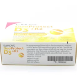 EUNOVA DuoProtect D3+K2 1000 I.E./80 ?g Kapseln Set 2x30St