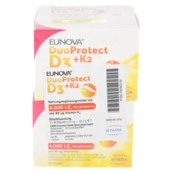 EUNOVA DuoProtect D3+K2 4000 I.E./80 μg Kaps.Kombi 180 Stück