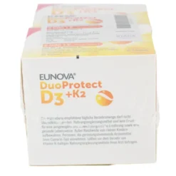 EUNOVA DuoProtect D3+K2 2000 I.E./80 μg Kaps.Kombi 180 Stück