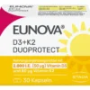 EUNOVA DuoProtect D3+K2 2000 I.E./80 μg Kapseln 30 Stück