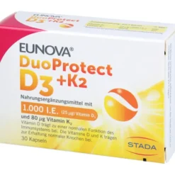 EUNOVA DuoProtect D3+K2 1000 I.E./80 μg Kapseln 30 Stück