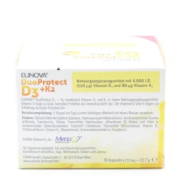 EUNOVA DuoProtect D3+K2 4000 I.E./80 μg Kapseln 90 Stück
