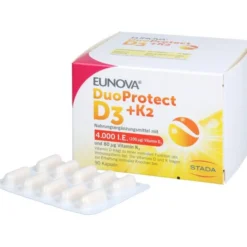 EUNOVA DuoProtect D3+K2 4000 I.E./80 μg Kapseln 90 Stück