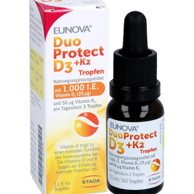 EUNOVA DuoProtect D3+K2 1000 I.E./50 μg Tropfen 11,50 ml