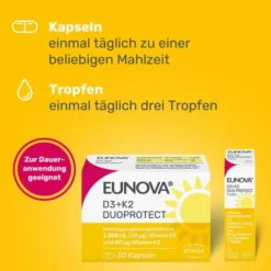 EUNOVA DuoProtect D3+K2 1000 I.E./50 μg Tropfen 11,50 ml