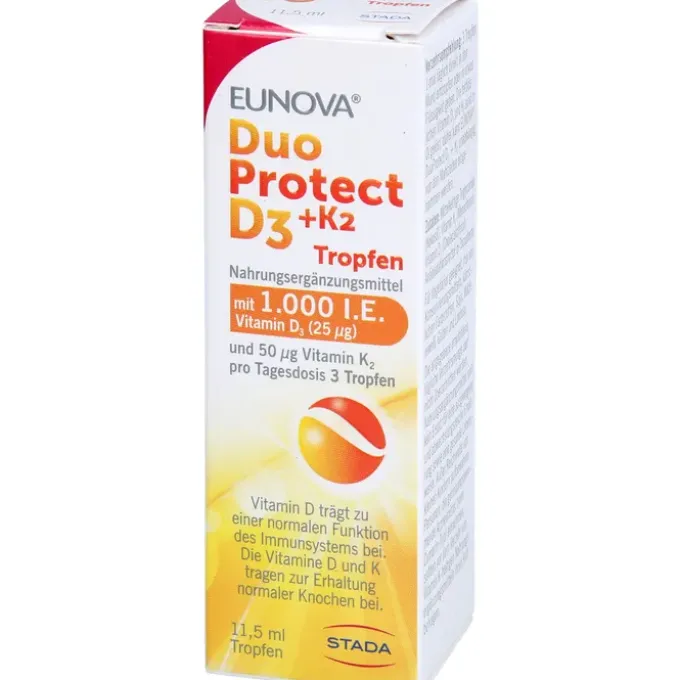 EUNOVA DuoProtect D3+K2 1000 I.E./50 μg Tropfen 11,50 ml