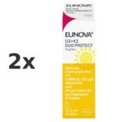 EUNOVA DuoProtect D3+K2 1000 I.E./50 ?g Tropfen Set 2x11,5ml