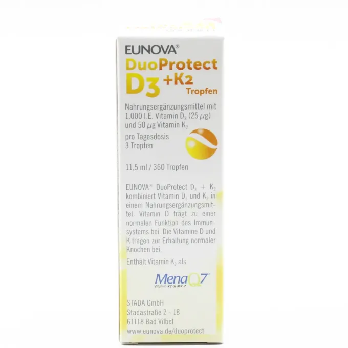 EUNOVA DuoProtect D3+K2 1000 I.E./50 ?g Tropfen Set 2x11,5ml