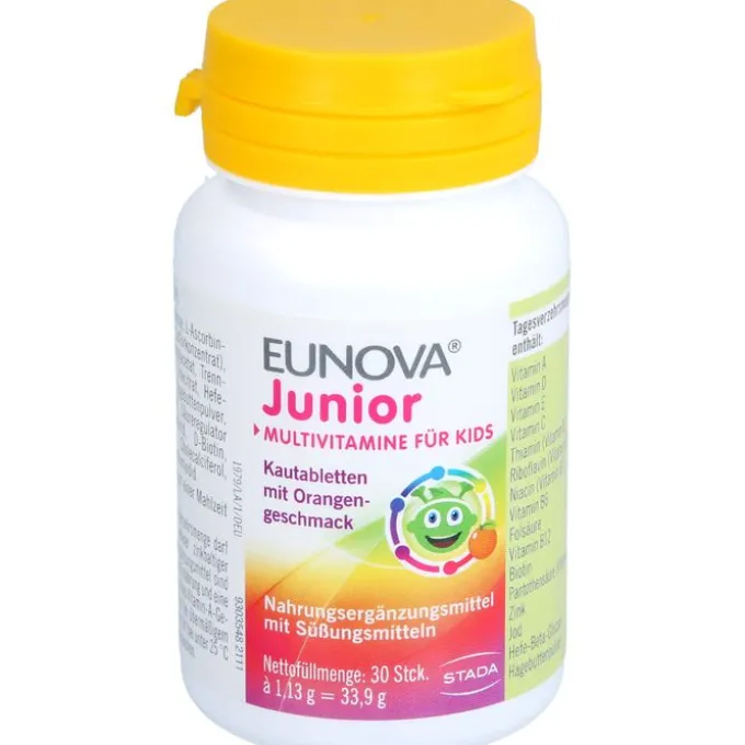 EUNOVA Junior Kautabletten m.Orangengeschmack 30 Stück