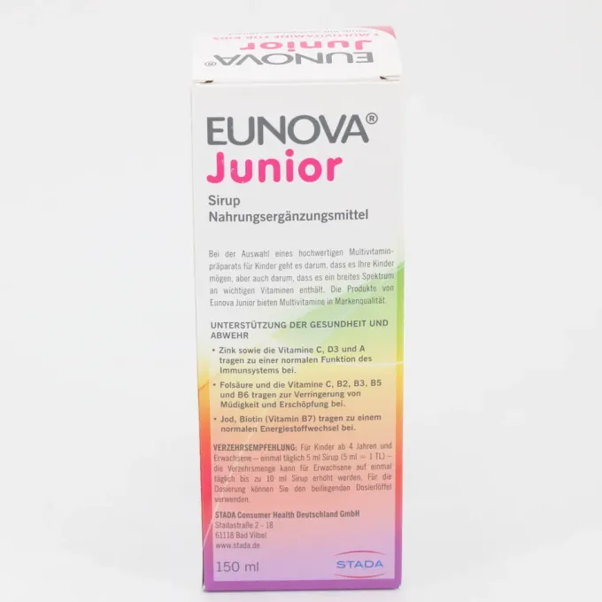 EUNOVA Junior Sirup m.Orangengeschmack 150 ml