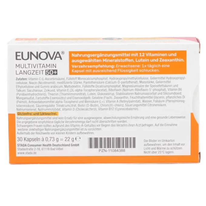 EUNOVA Langzeit 50+ Kapseln 30 Stück